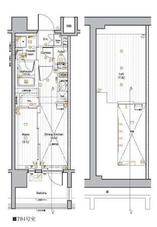 PREMIUM CUBE 池袋本町の物件間取画像